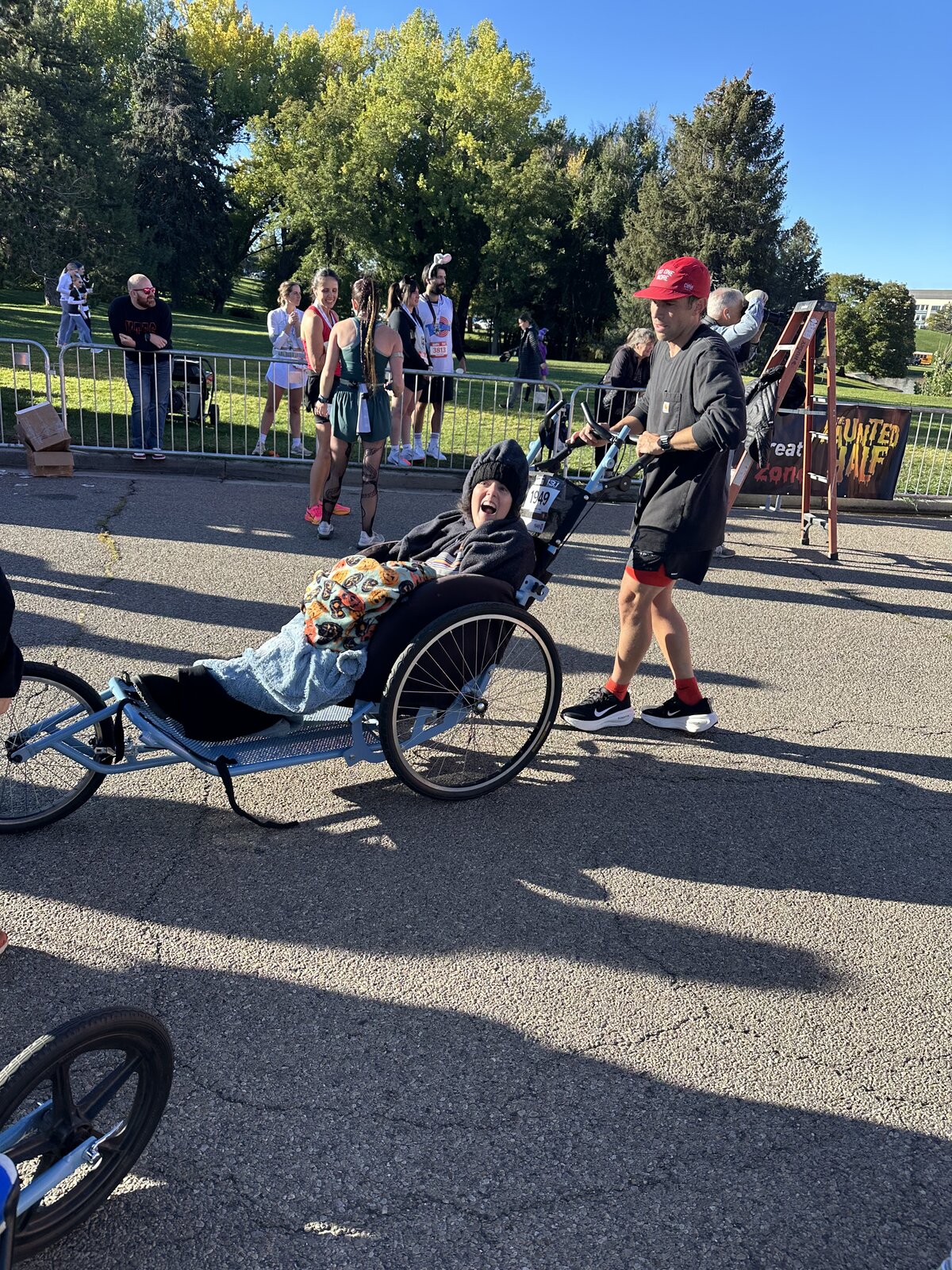 A Liberty Living client sharing a joyful moment